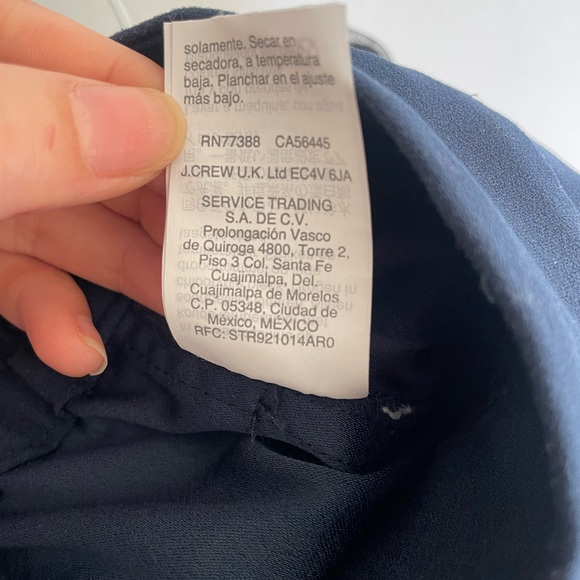 Madewell Tall Huston Pull-On Crop Pants in Dark Blue and Size Small - Picture 10 of 13